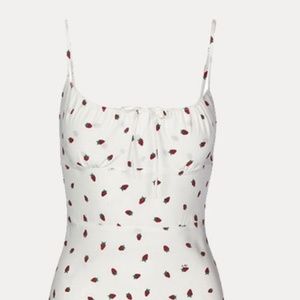 Réalisation Par Alba Dress White Strawberry